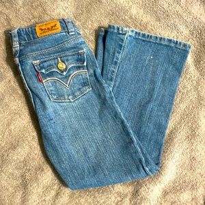 Girls 6 flare cut Levi jeans